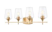 Four Light Vanity by Z-Lite - Joliet Collection, Burnished Brass Finish - 473-4V-BBR