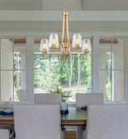 Five Light Chandelier by Z-Lite - Joliet Collection, Burnished Brass Finish - 473-5BBR