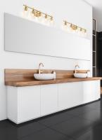 Five Light Vanity by Z-Lite - Joliet Collection, Burnished Brass Finish - 473-5V-BBR