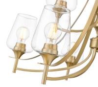 Nine Light Chandelier by Z-Lite - Joliet Collection, Burnished Brass Finish - 473-9BBR