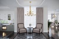 Nine Light Chandelier by Z-Lite - Joliet Collection, Burnished Brass Finish - 473-9BBR