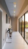 One Light Flush Mount by Z-Lite - Joliet Collection, Burnished Brass Finish - 473F1-BBR