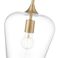 One Light Pendant by Z-Lite - Joliet Collection, Burnished Brass Finish - 473P9-BBR