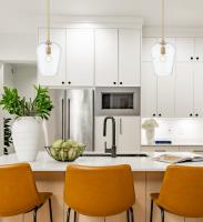 One Light Pendant by Z-Lite - Joliet Collection, Burnished Brass Finish - 473P9-BBR