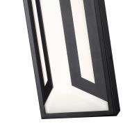 LED Outdoor Wall Mount by Z-Lite - Banff Collection, Sand Black Finish - 5028B-BK-LED