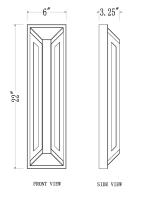 LED Outdoor Wall Mount by Z-Lite - Banff Collection, Sand Black Finish - 5028B-BK-LED