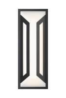 LED Outdoor Wall Mount by Z-Lite - Banff Collection, Sand Black Finish - 5028M-BK-LED