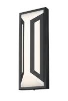 LED Outdoor Wall Mount by Z-Lite - Banff Collection, Sand Black Finish - 5028M-BK-LED