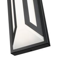 LED Outdoor Wall Mount by Z-Lite - Banff Collection, Sand Black Finish - 5028M-BK-LED