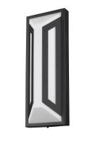 LED Outdoor Wall Mount by Z-Lite - Banff Collection, Sand Black Finish - 5028M-BK-LED