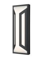 LED Outdoor Wall Mount by Z-Lite - Banff Collection, Sand Black Finish - 5028M-BK-LED