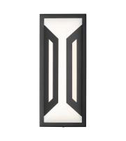 LED Outdoor Wall Mount by Z-Lite - Banff Collection, Sand Black Finish - 5028S-BK-LED