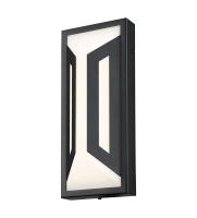 LED Outdoor Wall Mount by Z-Lite - Banff Collection, Sand Black Finish - 5028S-BK-LED