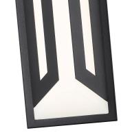 LED Outdoor Wall Mount by Z-Lite - Banff Collection, Sand Black Finish - 5028S-BK-LED