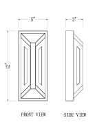 LED Outdoor Wall Mount by Z-Lite - Banff Collection, Sand Black Finish - 5028S-BK-LED