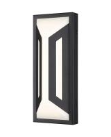LED Outdoor Wall Mount by Z-Lite - Banff Collection, Sand Black Finish - 5028S-BK-LED