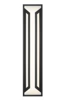 LED Outdoor Wall Mount by Z-Lite - Banff Collection, Sand Black Finish - 5028XL-BK-LED