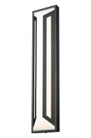 LED Outdoor Wall Mount by Z-Lite - Banff Collection, Sand Black Finish - 5028XL-BK-LED