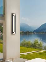 LED Outdoor Wall Mount by Z-Lite - Banff Collection, Sand Black Finish - 5028XL-BK-LED
