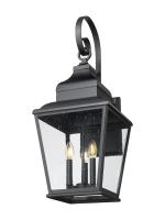 Three Light Outdoor Wall Mount by Z-Lite - Raphael Collection, Sand Black Finish - 5029B-BK