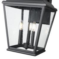 Three Light Outdoor Wall Mount by Z-Lite - Raphael Collection, Sand Black Finish - 5029B-BK