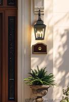 Three Light Outdoor Wall Mount by Z-Lite - Raphael Collection, Sand Black Finish - 5029B-BK