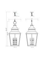 Five Light Outdoor Chain Mount Ceiling Fixture by Z-Lite - Raphael Collection, Sand Black Finish - 5029CHXXL-BK