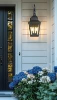 Two Light Outdoor Wall Mount by Z-Lite - Raphael Collection, Sand Black Finish - 5029M-BK