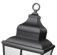 Three Light Outdoor Post Mount by Z-Lite - Raphael Collection, Sand Black Finish - 5029PHBR-5011P-BK