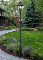 Three Light Outdoor Post Mount by Z-Lite - Raphael Collection, Sand Black Finish - 5029PHBR-5011P-BK