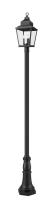Three Light Outdoor Post Mount by Z-Lite - Raphael Collection, Sand Black Finish - 5029PHBR-518P-BK