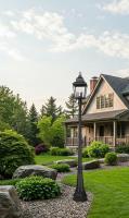 Three Light Outdoor Post Mount by Z-Lite - Raphael Collection, Sand Black Finish - 5029PHBR-564P-BK