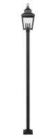 Three Light Outdoor Post Mount by Z-Lite - Raphael Collection, Sand Black Finish - 5029PHBS-536P-BK