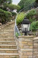 Four Light Outdoor Pier Mount by Z-Lite - Raphael Collection, Sand Black Finish - 5029PHXLR-533PM-BK