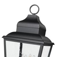 Four Light Outdoor Post Mount by Z-Lite - Raphael Collection, Sand Black Finish - 5029PHXLR-564P-BK