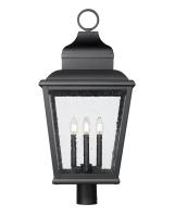 Four Light Outdoor Post Mount by Z-Lite - Raphael Collection, Sand Black Finish - 5029PHXLR-BK