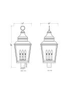 Four Light Outdoor Post Mount by Z-Lite - Raphael Collection, Sand Black Finish - 5029PHXLR-BK