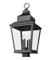 Four Light Outdoor Post Mount by Z-Lite - Raphael Collection, Sand Black Finish - 5029PHXLS-BK