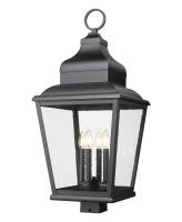 Four Light Outdoor Post Mount by Z-Lite - Raphael Collection, Sand Black Finish - 5029PHXLS-BK
