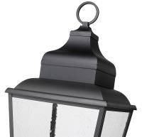Five Light Outdoor Pier Mount by Z-Lite - Raphael Collection, Sand Black Finish - 5029PHXXLR-533PM-BK