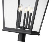 Five Light Outdoor Post Mount by Z-Lite - Raphael Collection, Sand Black Finish - 5029PHXXLR-BK