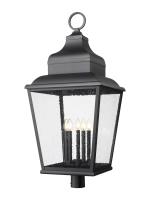 Five Light Outdoor Post Mount by Z-Lite - Raphael Collection, Sand Black Finish - 5029PHXXLR-BK