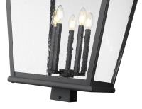Five Light Outdoor Post Mount by Z-Lite - Raphael Collection, Sand Black Finish - 5029PHXXLS-BK