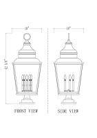 Five Light Outdoor Pier Mount by Z-Lite - Raphael Collection, Sand Black Finish - 5029PHXXLS-LSQPM-BK