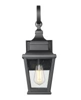 One Light Outdoor Wall Mount by Z-Lite - Raphael Collection, Sand Black Finish - 5029S-BK