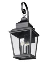 Four Light Outdoor Wall Mount by Z-Lite - Raphael Collection, Sand Black Finish - 5029XL-BK