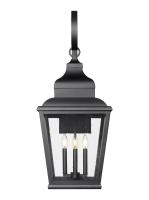 Four Light Outdoor Wall Mount by Z-Lite - Raphael Collection, Sand Black Finish - 5029XL-BK