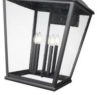 Five Light Outdoor Wall Mount by Z-Lite - Raphael Collection, Sand Black Finish - 5029XXL-BK