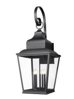 Five Light Outdoor Wall Mount by Z-Lite - Raphael Collection, Sand Black Finish - 5029XXL-BK