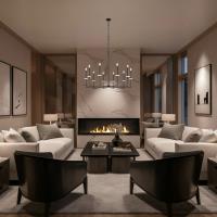 Ten Light Chandelier by Z-Lite - Gaultier Collection, Matte Black + Modern Gold Finish - 6100-10MB